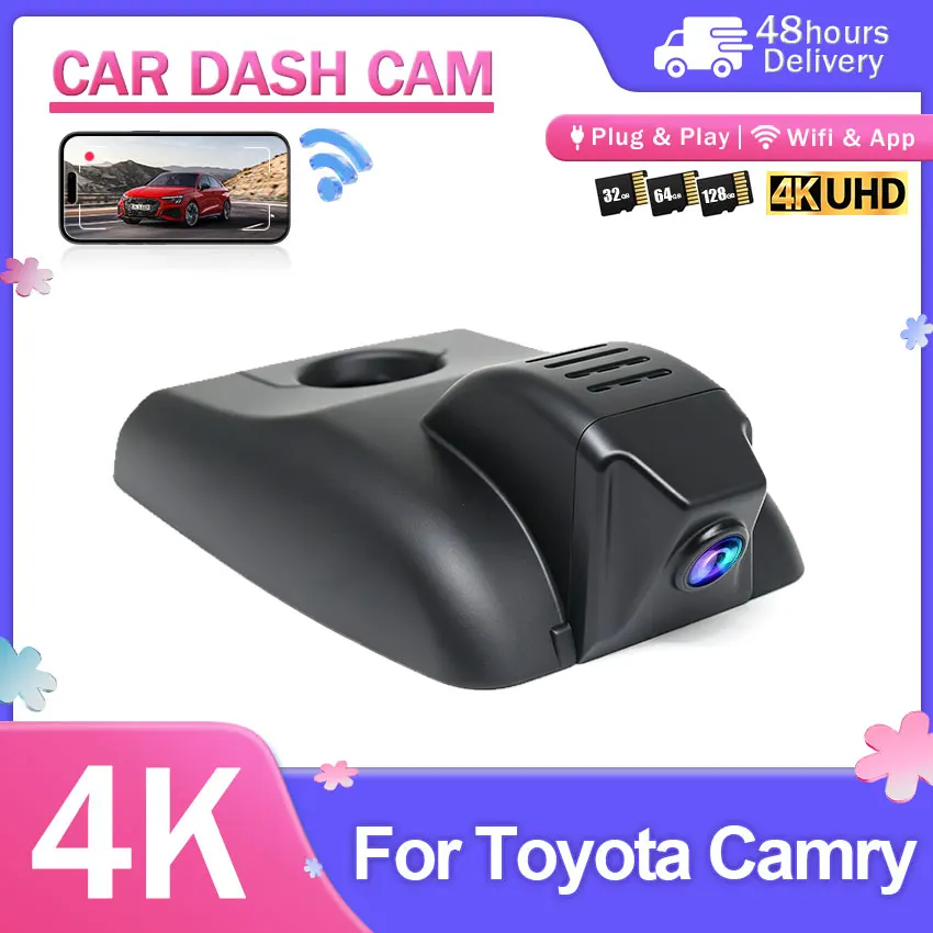 For Toyota Camry 2018-2020 Car Camera 4K Plug and Play Dash Cam Video Recorder Night Vision