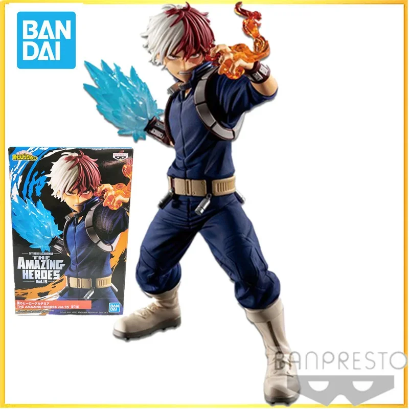 Bandai BANPRESTO My Hero Academia THE AMAZING HEROES Shoto PVC Figurki akcji 140mm Boku no Hero Academia Figurka Model Zabawki