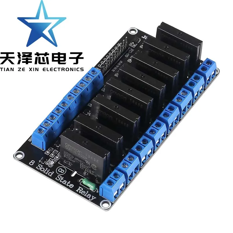 1/2/4/8 Channel 5V12V24V Low Level Trigger Ac Solid State Relay Module Ac240V2A