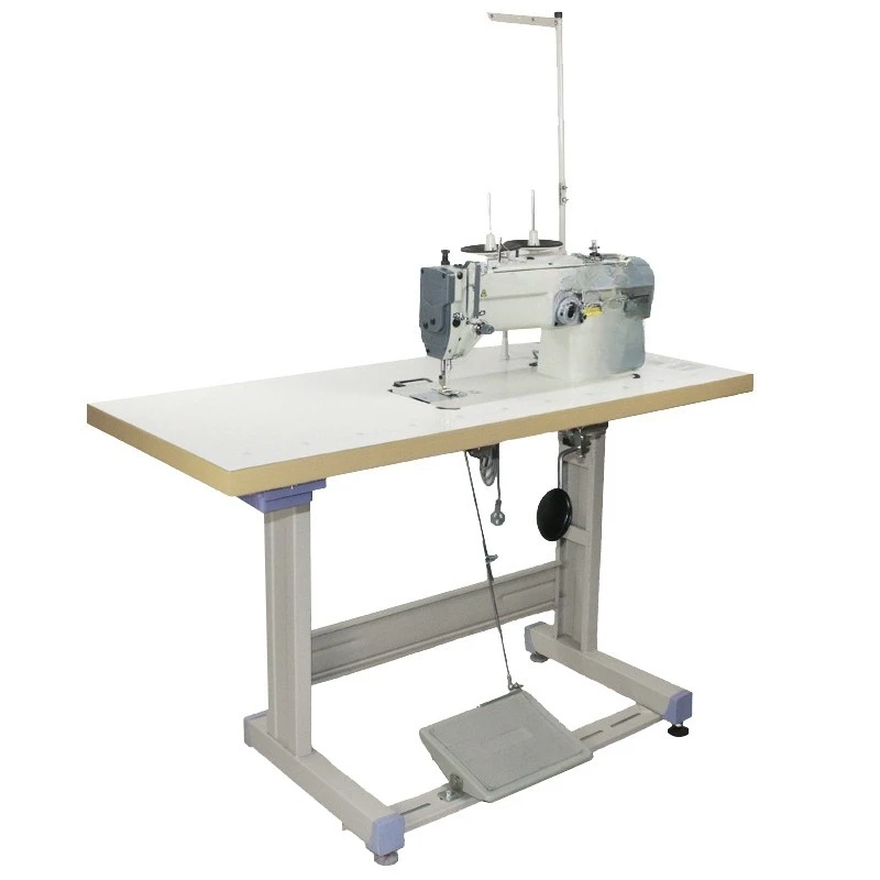Máquina de coser en zigzag industrial 1530 con aguja triangular mac hine de costura de cuero mate rial grueso síncrono