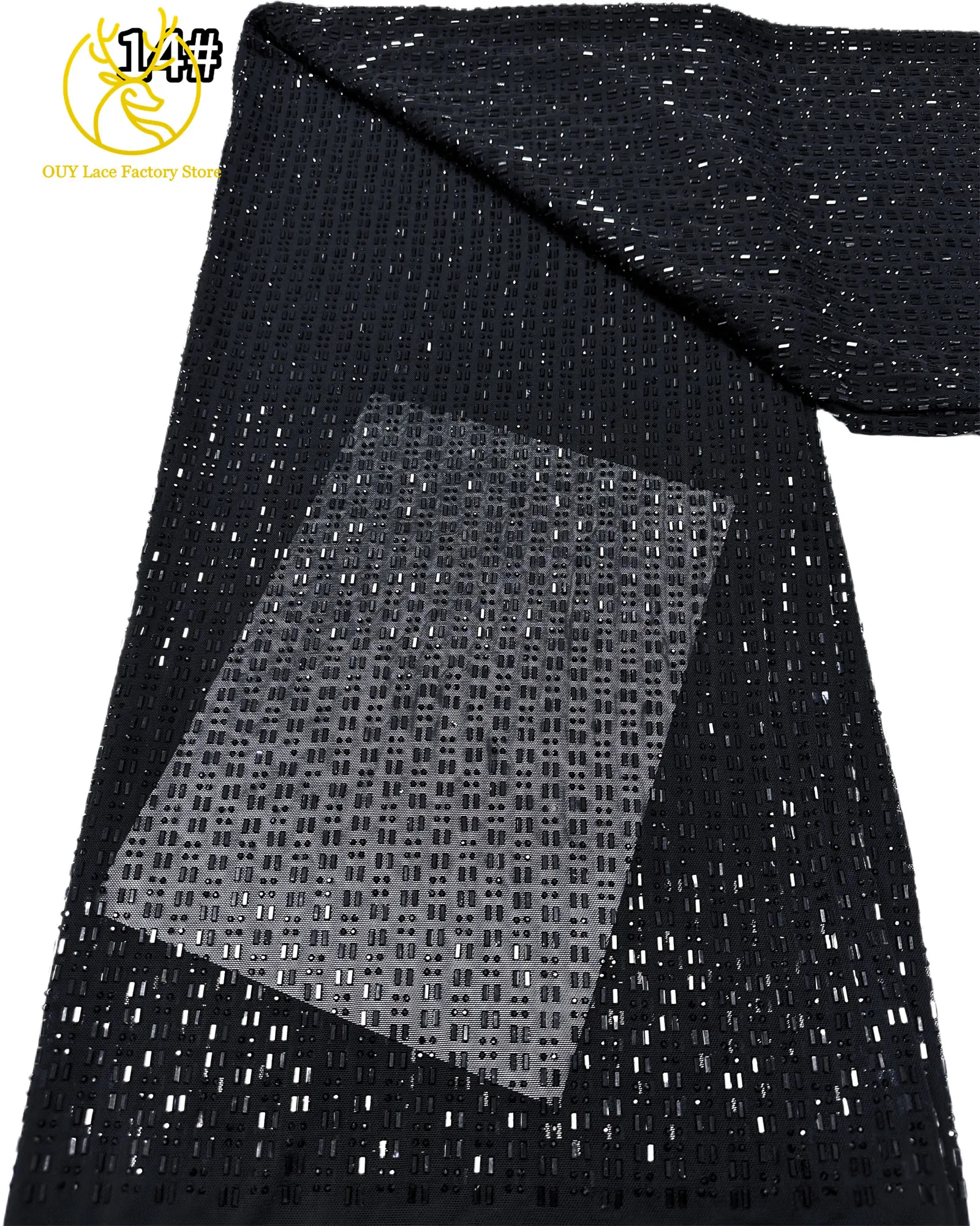 Königsblauer Österreichischer Glasdiamant-Stretch-Spitzenstoff Königlicher Luxus Französischer Tüll Afrikanischer Spitzenstoff für Brautkleider – Detail 23