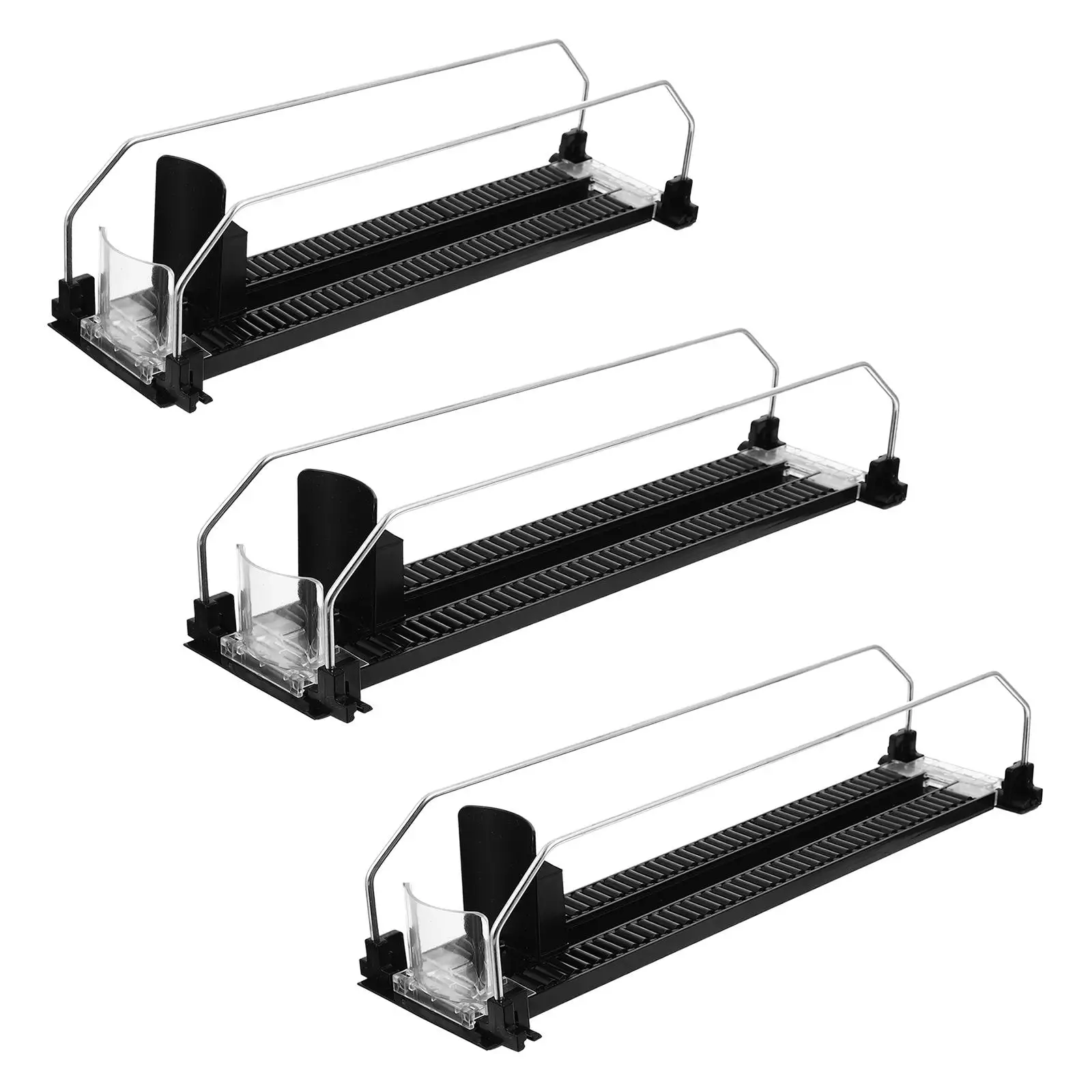 Drink Organizer Pusher Rack Water Bottle Adjutable Drink Holder Self Pushing