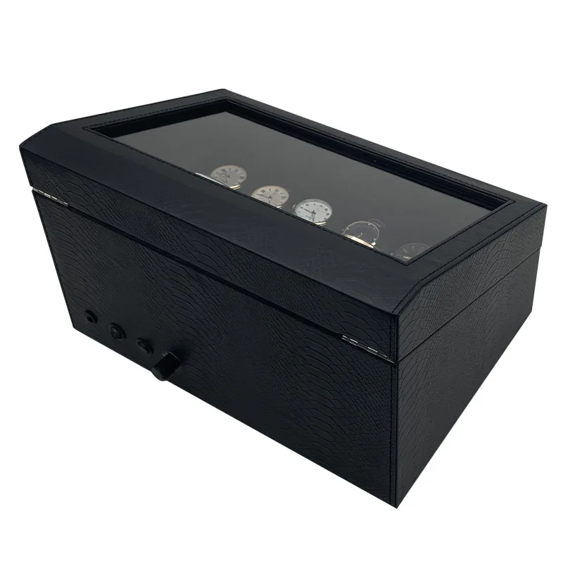 Watch Winder for Automatic Watches Box With Quiet Motor Usb Led PU Leather Mechanical Watch Box Variable Speed