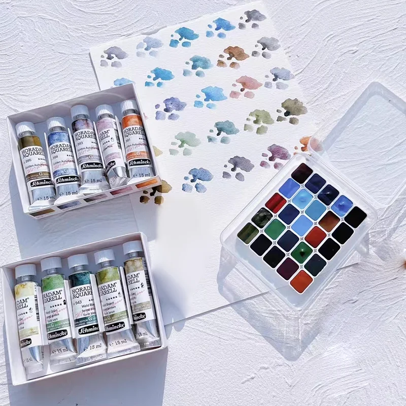 schmincke art supplies para artistas master grade preservacao pigmento aquarela floresta shire serie estrelada pintores 40 cores 01