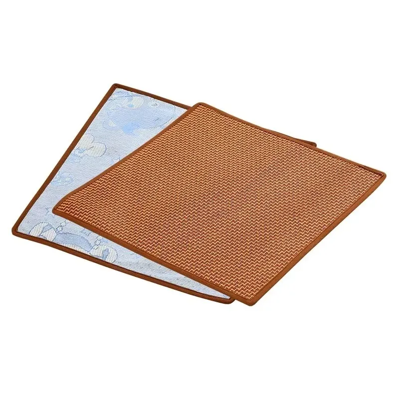 

Double Layer Cooling Pet Mat for Summer Large Bamboo Fiber and Ice Silk Pet Pad with Breathable Design