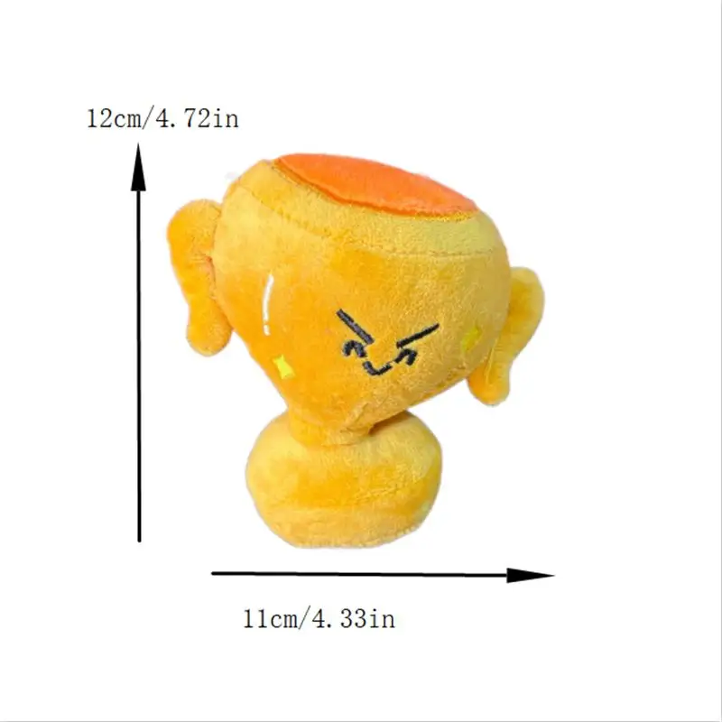 1/2PCS Leuke Overwinning Trofee Mascotte Pluche Pop Knuffel Sleutelhanger Hanger Tas Opknoping Charme Sleutelhanger Lucky zegen Souvenir Gift