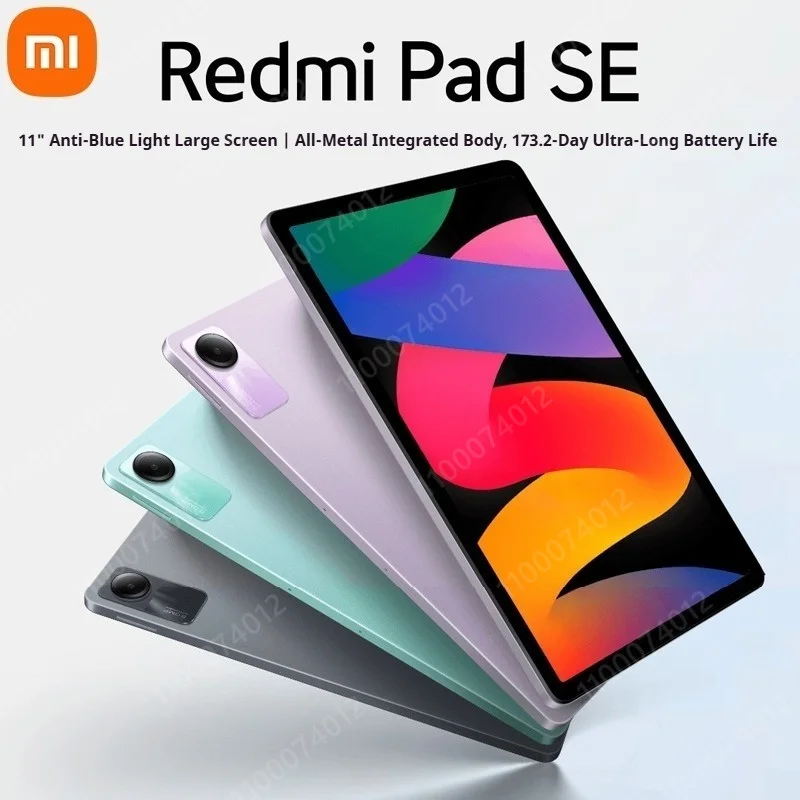 

Xiaomi Redmi Pad SE 6+128Gb Wifi Tablet Fhd+ Screen 11" Refresh Rate 90 Hz 8Mp Rear Camera Atmos Speakers Super Long Standby New
