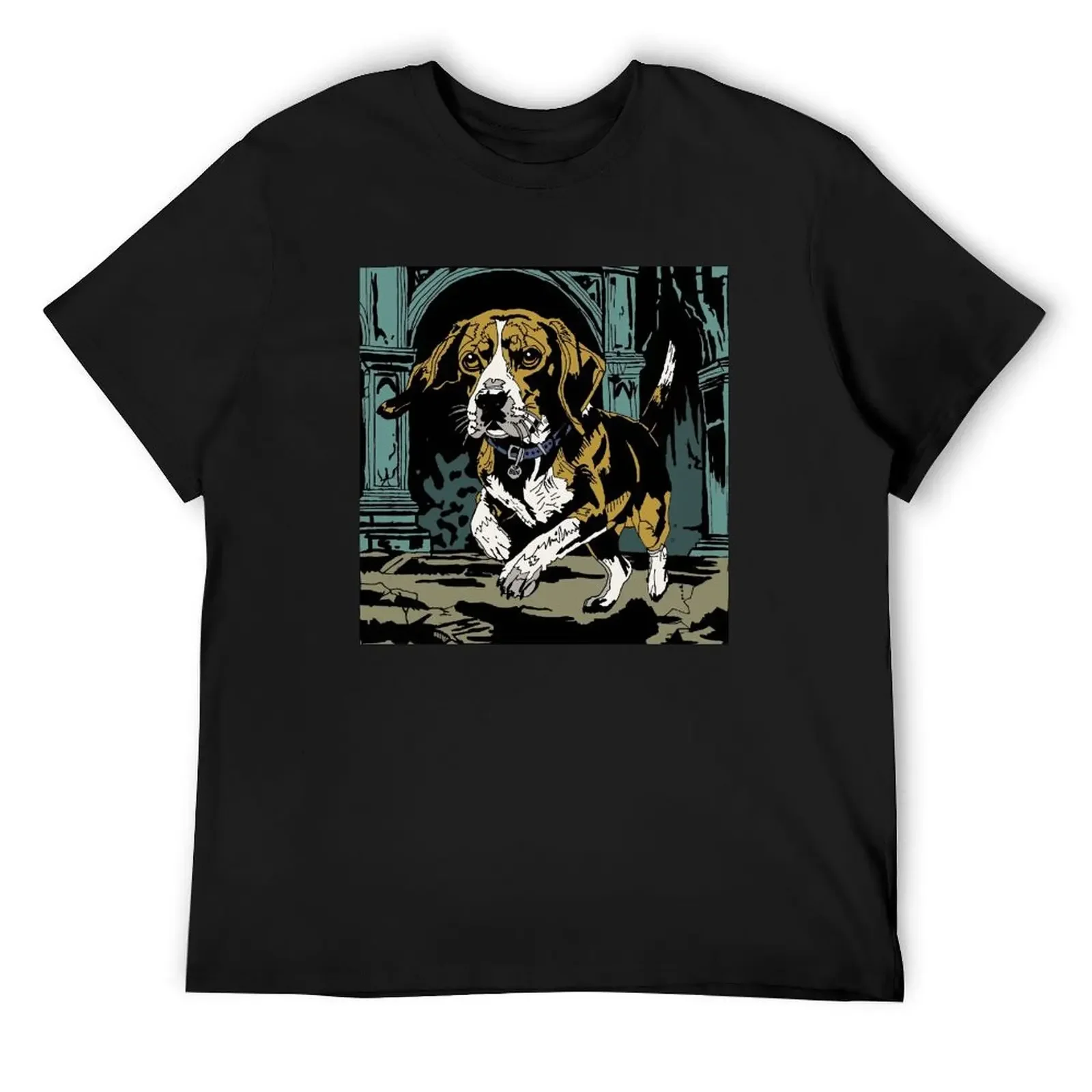 Mignola Beagle T-Shirt plus size tops graphic shirts boys animal print heavyweights Men's cotton t-shirt