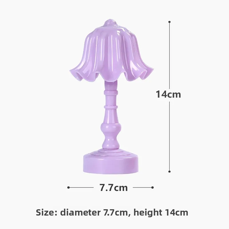 Lily of the Valley Ins Decorative Lamp Table Lamp Night Light Cute Bedside Ambient Home Decor Self-defense reflective flashlight