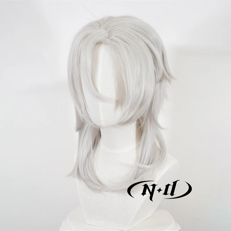 ND Tengen Uzui Cosplay Wig Hairpiece Demon Slayer Anime Cosplay Hair Wig for Comic Con Coser Costume Heat Resistant Synthetic