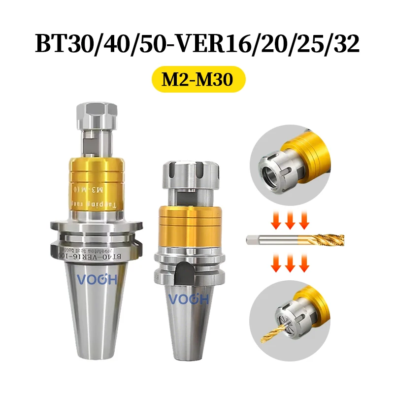 

BT30 BT40 BT50 VER держатель инструмента для нарезания резьбы отверстий для нарезания резьбы VER16 VER20 VER32 VER40 кронштейн держателя инструмента цанговый патрон