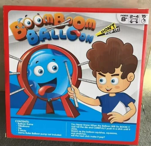 

BoomBall Blast Fun Интерактивная взрывная игра для вечеринок для семей Безопасная детская настольная игрушка с таймером натяжения Team Challenges Крытый G