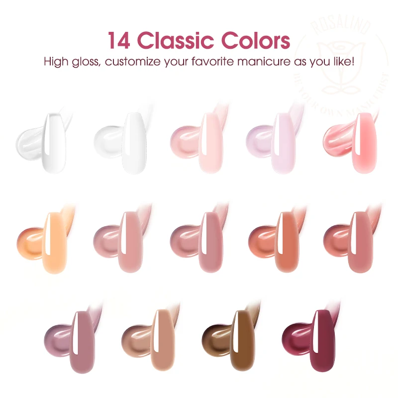 NailWind 40 colores belleza de uñas Poly UV esmalte de uñas Gel de gelatina híbrida acrílica semipermanente barnices de uñas Base capa superior