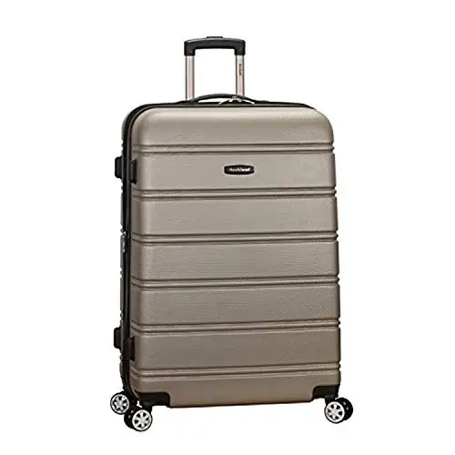 

Чемодан Rockland Melbourne Hardside Expandable Spinner Wheel, серебристый, большой, 28 дюймов
