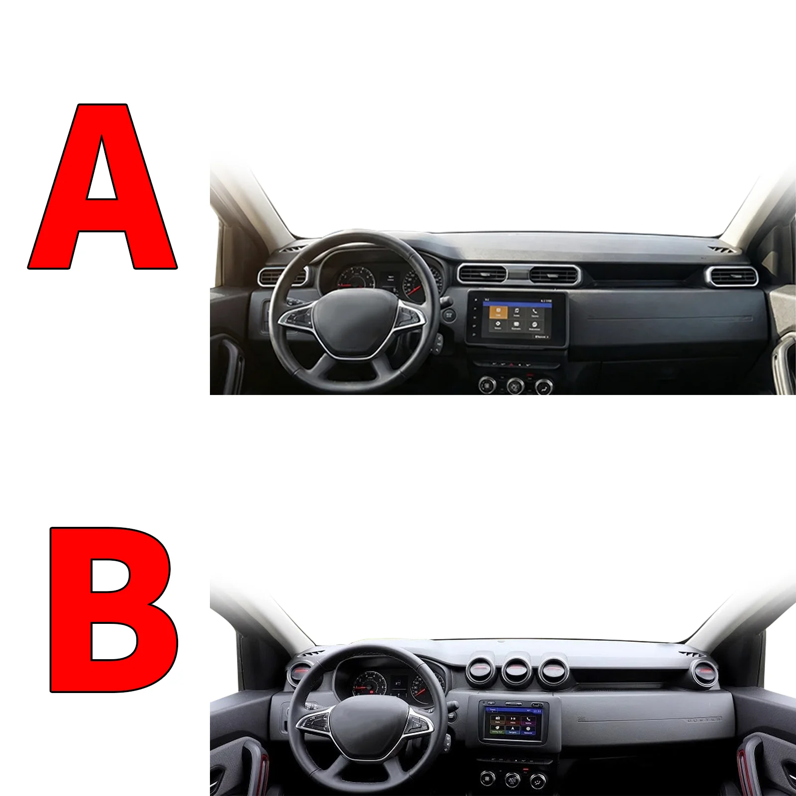 

for Renault Dacia Duster 2023-2018 ​​Car Dashboard Sunshade Cover Non‑Slip Protector Dash Mat Interior Decor Pad Accessories