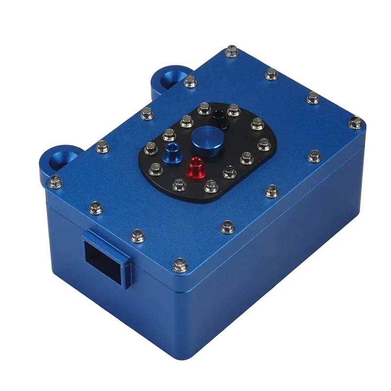 B49B-Metallo Arrampicata Auto Scatola Ricevitore Serbatoio Carburante Per 1/10 RC SCX10 D90 Capra RR10 VS4-10 Phoenix TRX4 TRX6 TF2 D90 CC01