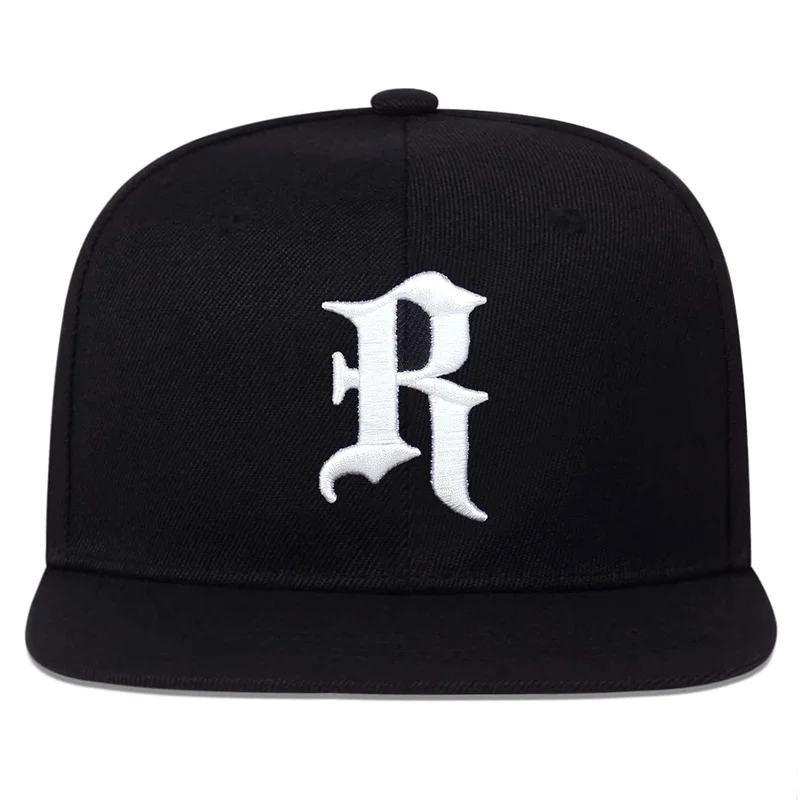 Gothic Letter R Embroidery Hip-hop Hats Spring and Autumn Outdoor Adjustable Casual Baseball Caps Sunscreen Hat