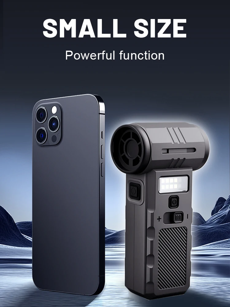 800000RPM Violent Fan Dust Blowing Brushless Ultra Turbo Fan Jet Battery Display High-Speed Handheld Powerful Blower Low Noise