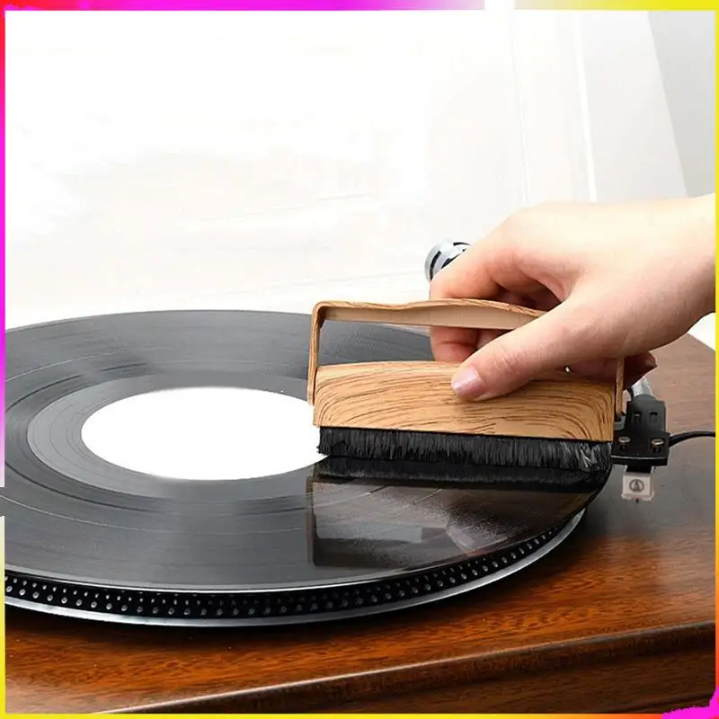 M04K Vinyl Record Cleaner Brush Anti-Static Carbon Fiber For Effective Dust & Stain Removal Perfect For CD LP Turntables