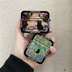 INS Retro Oil Painting Van-Gogh Cat custodia per auricolari per Apple AirPods Pro 2 custodia rigida per cuffie in Silicone carino per Air Pods 3 2 1