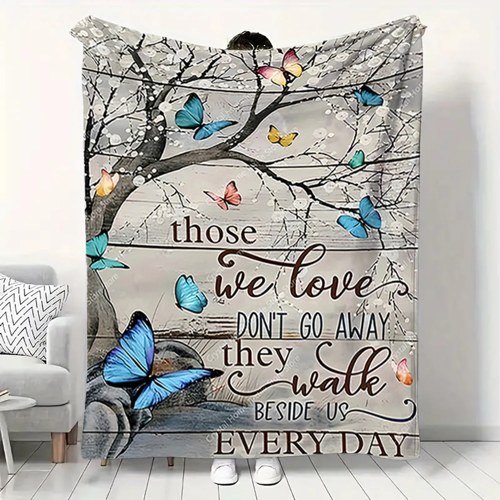 

Inspirational Alphabet Theme Flannel Throw Blanket Home Sofa Lunch Break Blankets Children Student Blankets Nap Cover Kids Gift