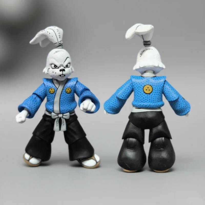 

14 см Миямото кролик самурай ПВХ черепахи ниндзя серии шарнирная мобильная кукольная модель игрушка орнамент аниме периферийные устройства детский сюрприз