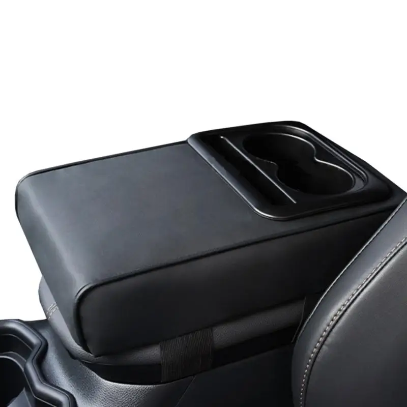 Car Armrest Cushion Auto Arm Rest Pad Organizer Multi-functions Cup & Tissue Holder for Front Seat Organization car Accessories