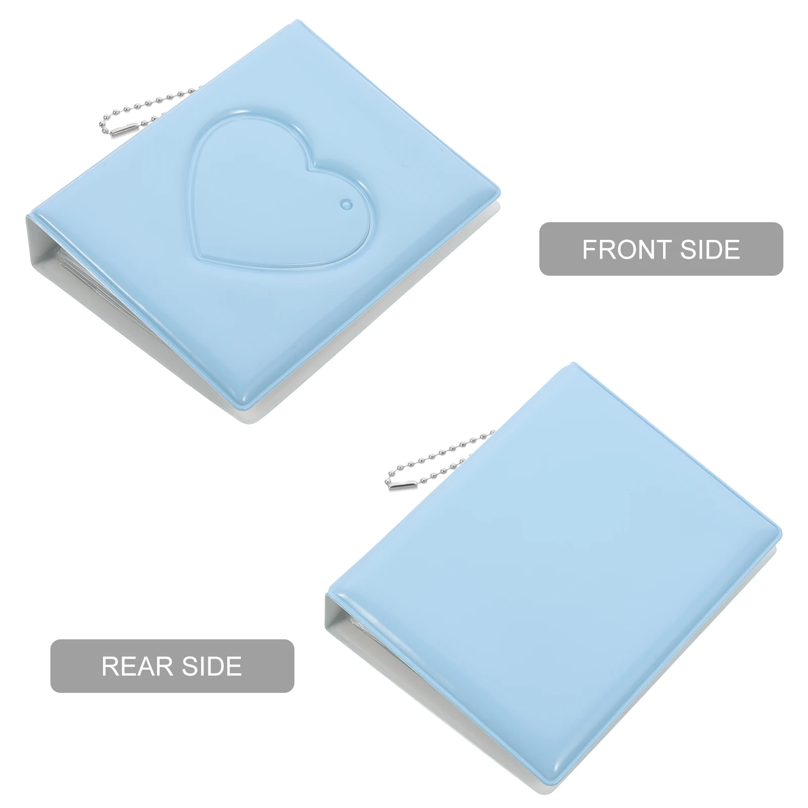 

1Pcs Portable Heart Pendant Photo Album Small Scrapbook Photo Card Holder For Graduation Gifts