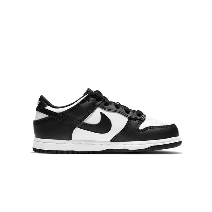 Nike Dunk“White/Black” Classic Retro Kidsren's Sneakers Black and White for Small and Medium-Sized Kidsren