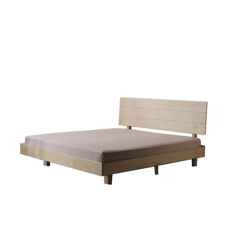

Nordic simple solid wood double bed cherry wood 1.5/1 wedding bed
