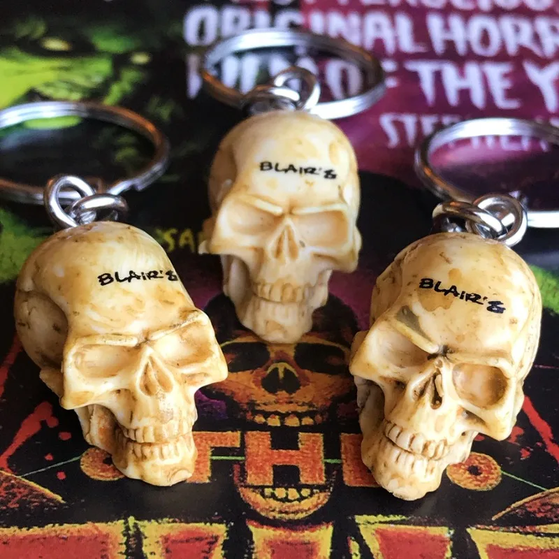 بلير الشكل الصلصات الجمجمة نموذج حقيبة قلادة المفاتيح الحلي اكسسوارات ألعاب أطفال