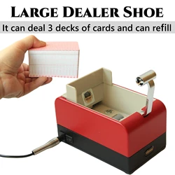 UNDEROOF-Automatic Card Distributor Machine, 2 Packs of Plastic Playing Cards, Upgraded Card Dispenser for Card Games