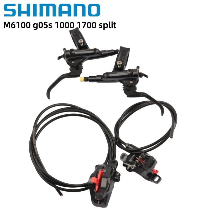 

Shimano DEORE M6100 Split Brake 2 Pistons MTB Hydraulic Disc Split Brake 1000mm 1700mm With G05s Pads Bicycle Bike Brake Boxed