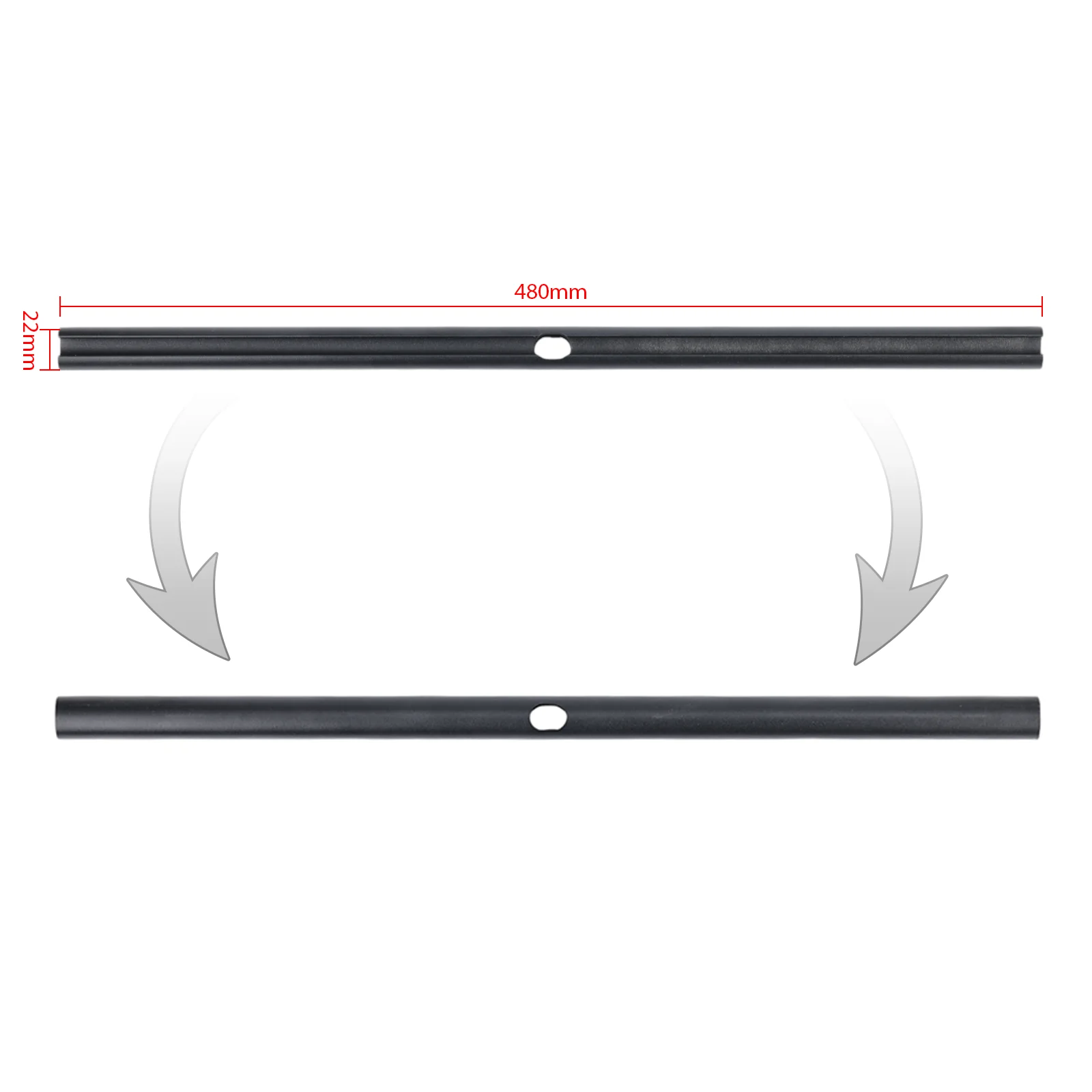 4Pro Handlebar For Xiaomi 4 Pro Electric Scooter Cross Bar Aluminum Alloy Length 48cm Accessories Parts