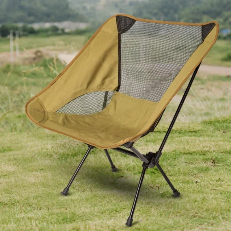 Outdoor Beach Chairs Canvas Wear-resistant Load-bearing Portable Strong Camping Furniture Minimalist Style Foldable Comfortable