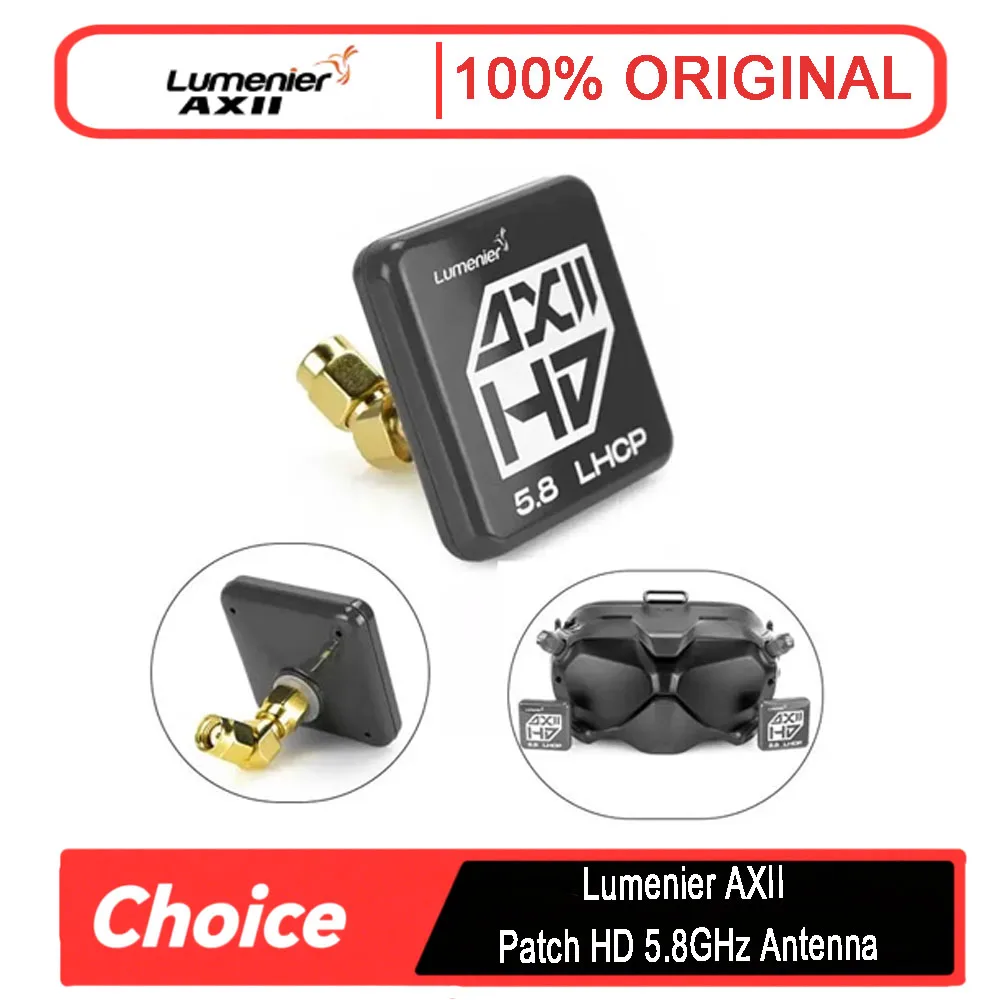 

Patch HD-антенна Lumenier AXII — 5,8 ГГц, 8,4 дБика (LHCP/RHCP) | High-Gain для очков DJI, FatShark и Walksnail FPV