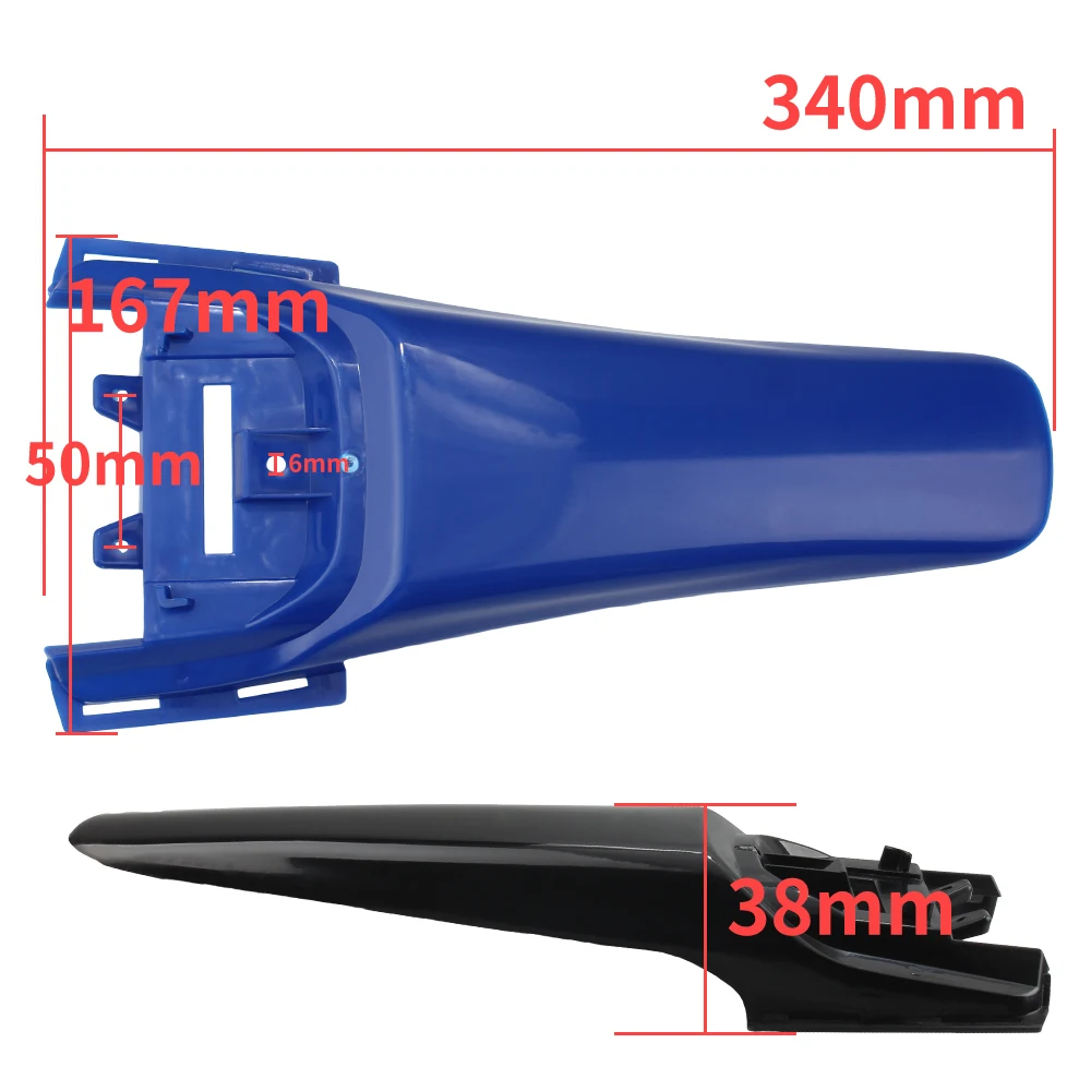 Motorcycle Rear Fender 50cc Mini Moto Pit Bike Mudguard for Honda CRF50 Motocross Extended Longer Modification Accessories image 2