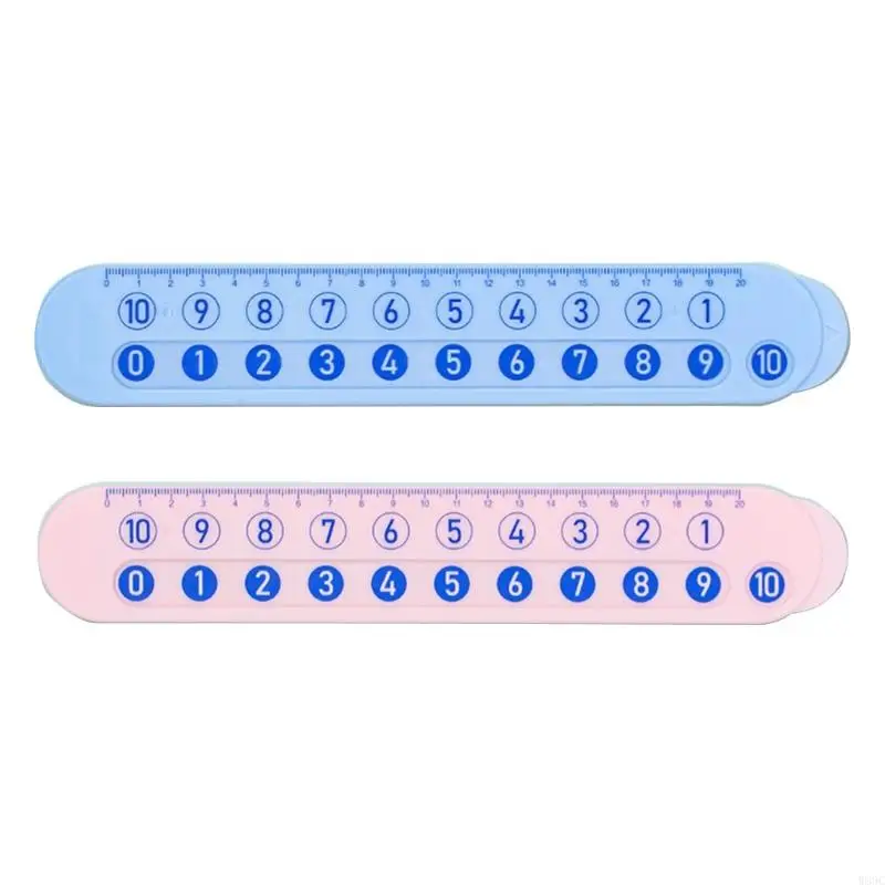W89C Slide Ruler for Mathematics Kid Digital Decomposition Ruler Number Decomposition Ruler Math Training Number Matching Toy