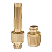 Hose Sprayer Nozzle Heavy Duty Garden Nozzle Adjustable Outdoor Hose Nozzle Brass Faucet Adapter Spray Nozzle For Watering