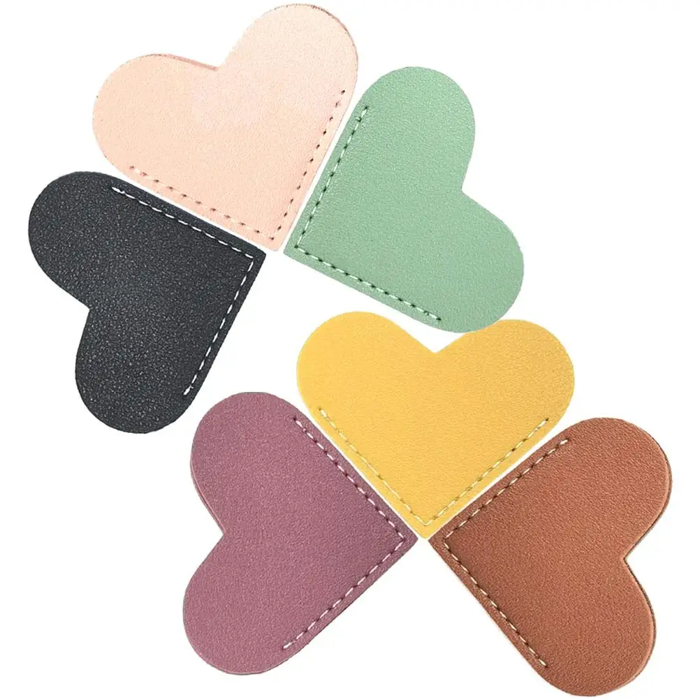 

6 Pcs Heart Shaped Bookmarks Set Cute Love Markers Reading Accessories Students Teachers Office Workers Book