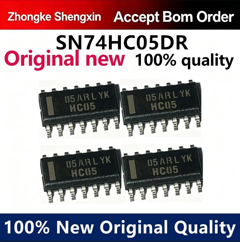 （5pcs-100pcs）New original imported SN74HC05DR HC05 patch SOP-14 six channel inverter chip IC