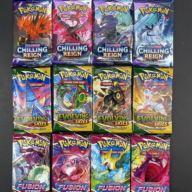 10Pcs/bag Pokemon Cards Sun & Moon Lost Thunder English Trading Card Game Evolutions Booster Collectible Kids Toys Gift