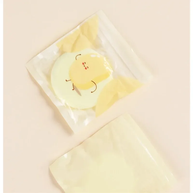 짧은 스테이플 루즈 파우더 퍼프 소프트 드롭, 라운드 모양 메이크업 도구, 메이크업 스폰지, 뷰티 액세서리, 3 개