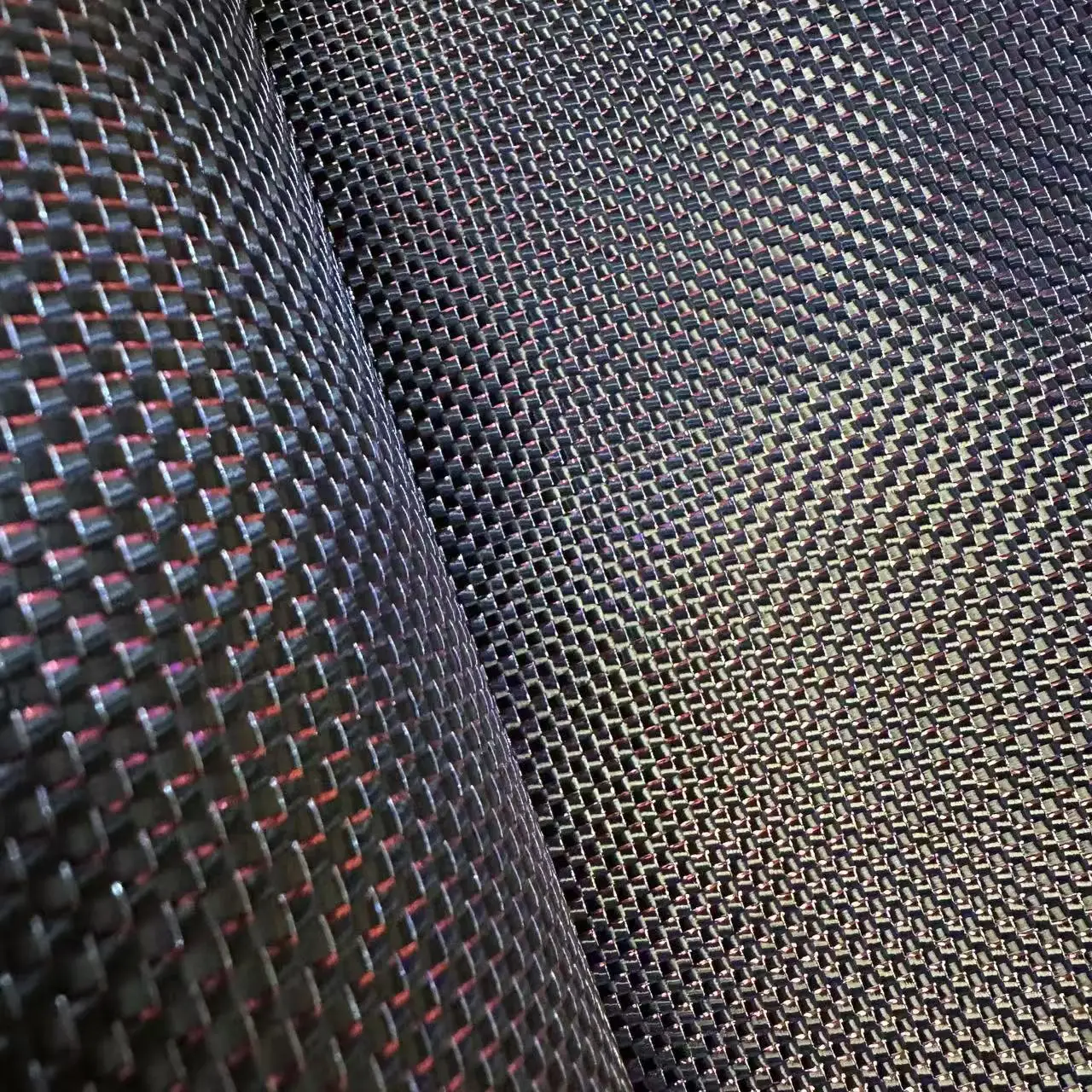 3K200g 40''/100cm Metall-Draht-Kohlefaser-Gewebe Gold Grün Blau Rot+Silber/Silber+Silber Gemischtes Gewebtes Farbiges Kohlefaser-Gewebe – Detail 3