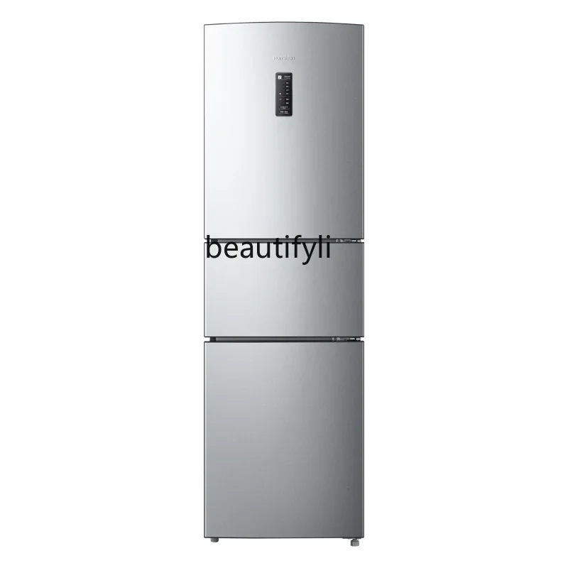 

222L three-door household refrigerated, frozen, air-cooled and frost-free small refrigerator