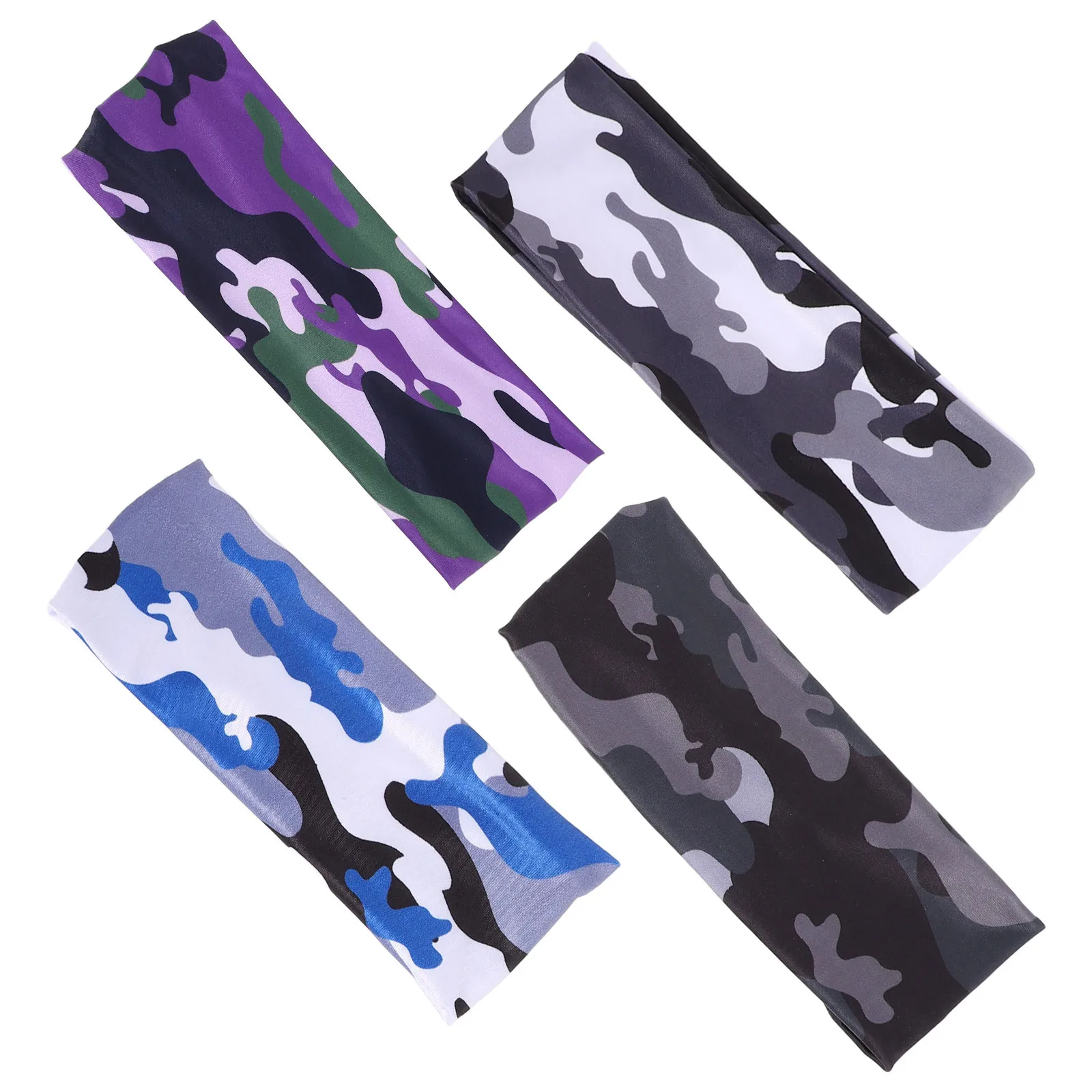 

4Pcs Girls Sports Headbands Adjustable Fit Breathable Comfort for Various Sports Scenarios Kids Sweatbands Workout Headbands