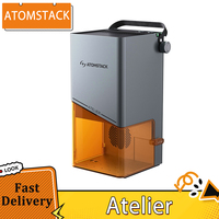 ATOMSTACK Atelier 12W FDA Class 1 Diode Laser Engraver, 4000mm/s Speed 0.01mm Accuracy 120x120mm Working Area Built-in HD Camera