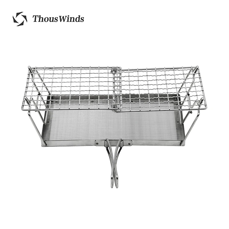 

Thous Winds-Outdoor Stove Grill Stand, Portable Barbecue Grill Rack, BBQ Net for Picnic, Hiking, Tourist, Camping Supplies