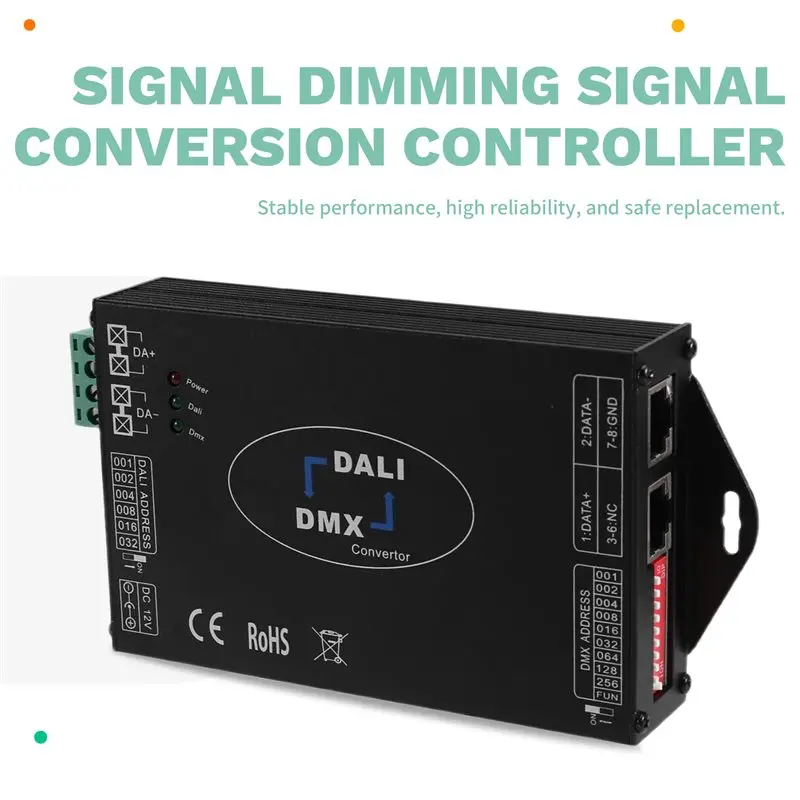 Dmx512 Signal Dimmer Converter Dali To DMX512/DMX To DALI Signal Conversion Controller 12V-48V Led