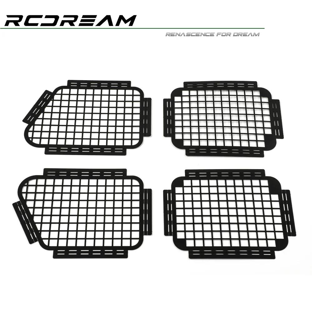 RCDream Filet métallique de protection de fenêtre pour COMPANY 110 COMPANY 90 COMPANY 130 TRtage Defender G500 SCX10 Mise à niveau Option Pièces # D1BU4-2/B